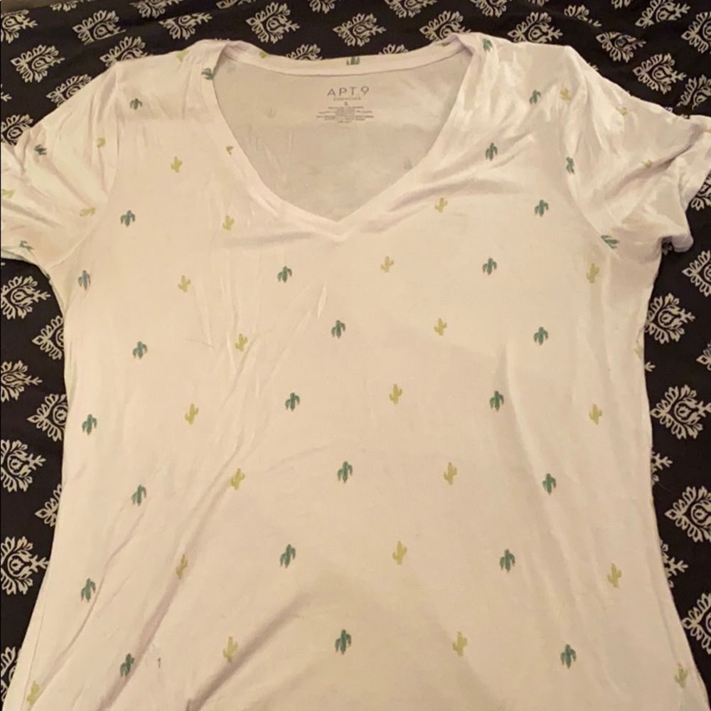 White vneck shirt